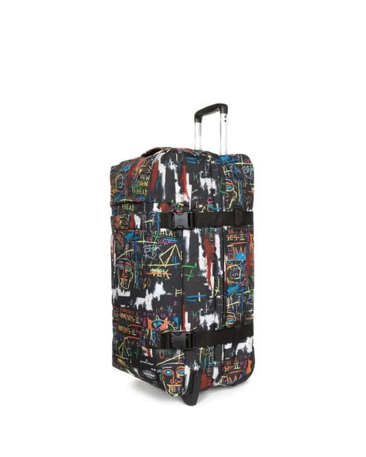 Eastpak White X Basquiat Transit'R M Wheeled Holdall