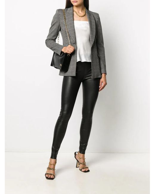 Alice + Olivia Black Maddox Leather Leggings