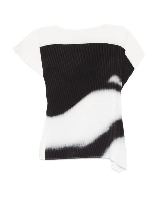 Issey Miyake Black Shadow Study Pleats Top