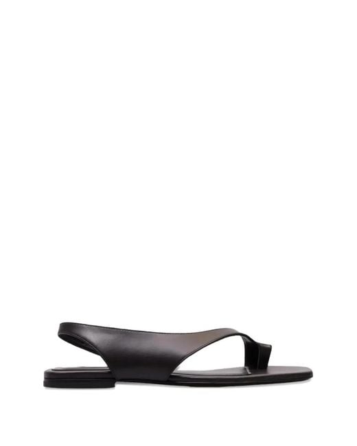 Totême  White Elasticated Leather Sandals