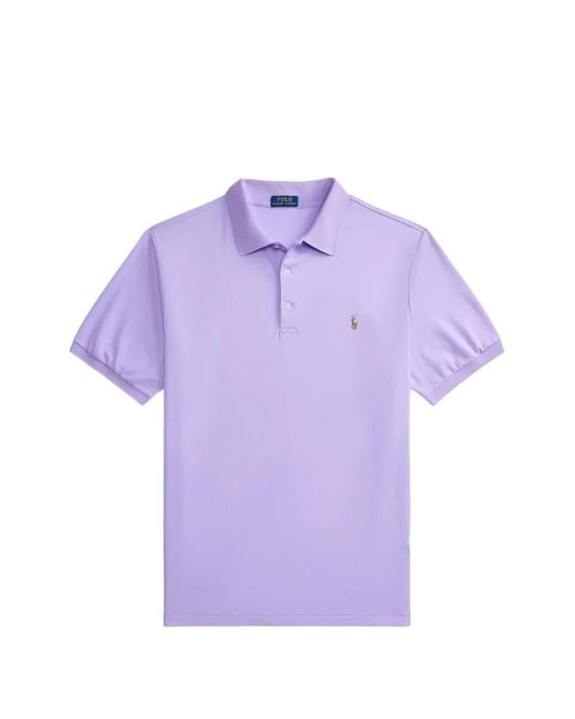 Polo Ralph Lauren Purple Logo-Embroidered Polo Shirt for men