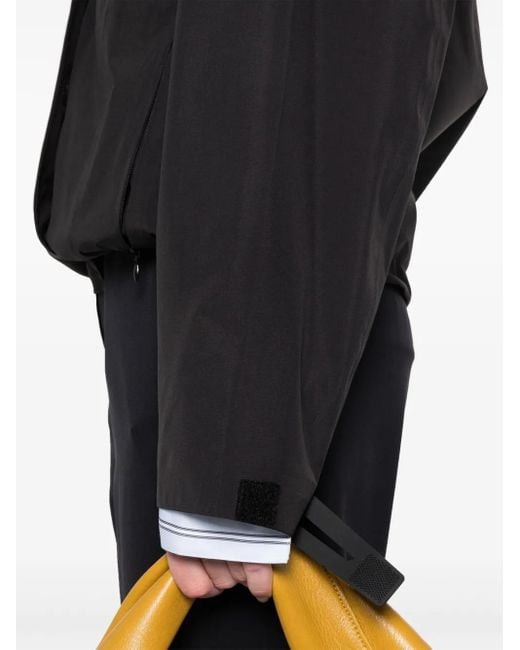Boss Black Logo-Plaque Waterproof Jacket