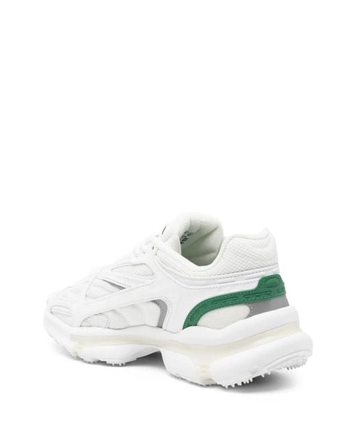 Lacoste White Logo-Printed Trainers for men