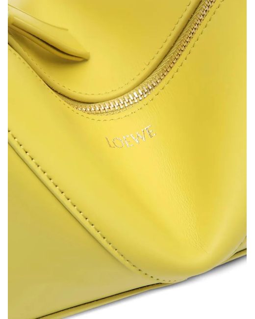 Borsa A Spalla Puzzle Fold Con Zip di Loewe in Yellow