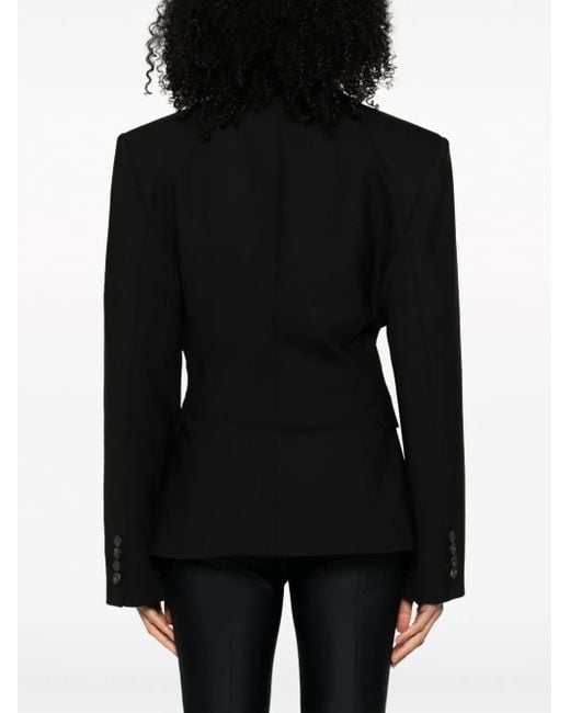 Blazer En Laine À Simple Boutonnage GIUSEPPE DI MORABITO en coloris Black