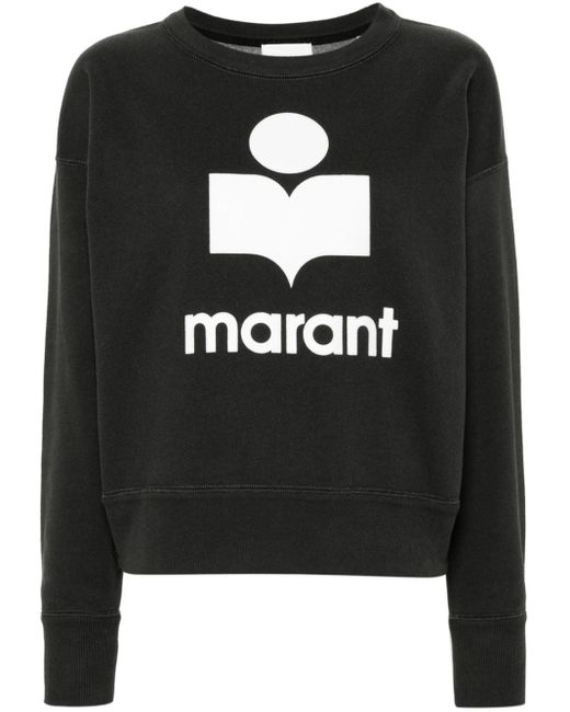 Isabel Marant Black Moby Sweatshirt mit Logo