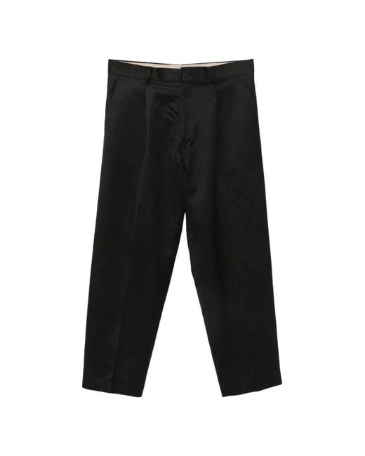 Costumein Black Pleated-Design Trousers for men