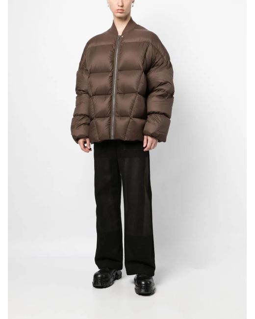 Rick Owens Brown Flight Padded Jacket for men