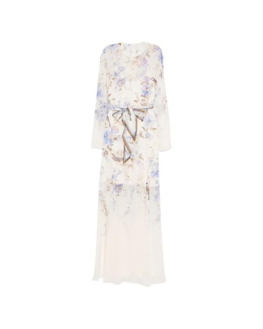 Zimmermann White "Luna Sheath" Long Dress