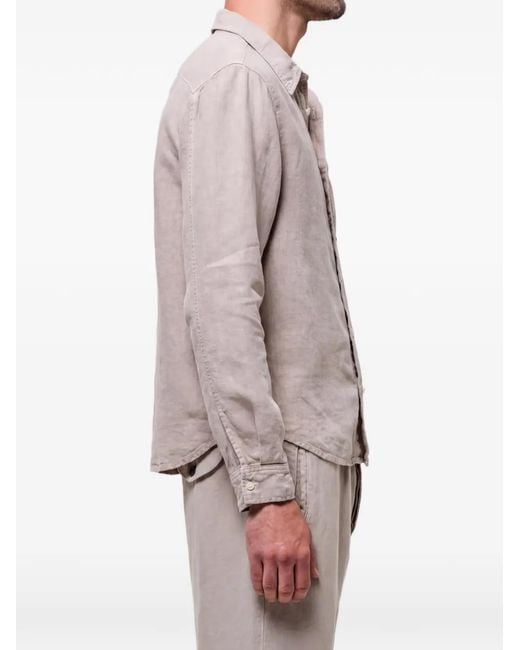 Citizens of Humanity Pink Patch-Pocket Long-Sleeve Shirt for men