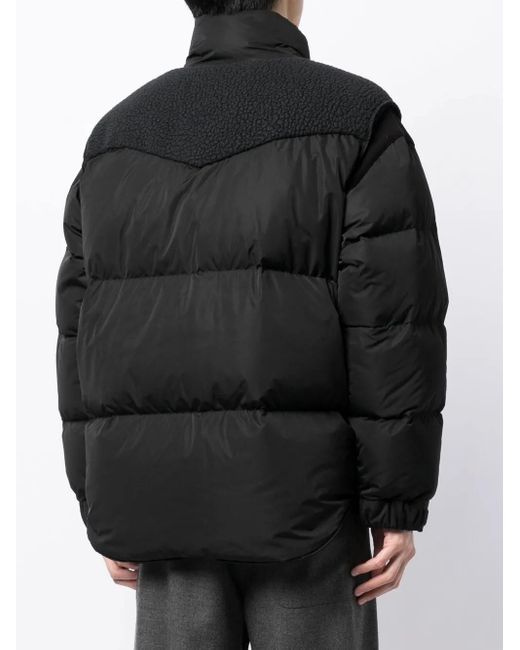 Undercover Gefütterte Jacke Mit Kontrasteinsätzen in Black für Herren