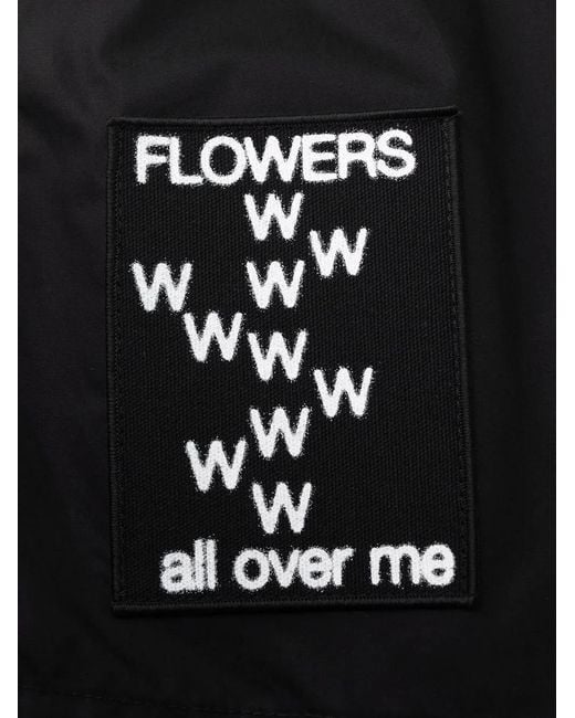 Raf Simons Badeshorts Mit Patch in Black für Herren