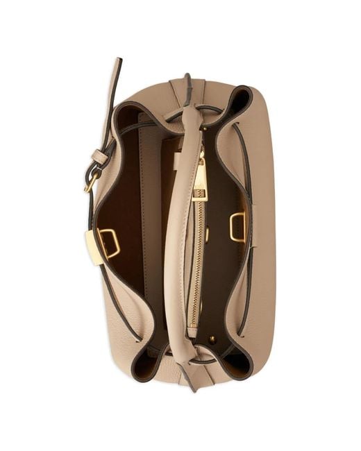 Tod's Natural T Timeless Leather Tote Bag