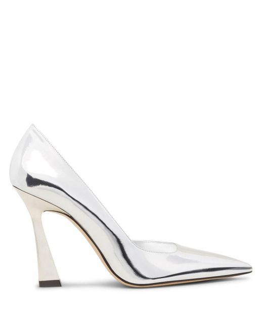 Stuart Weitzman White 100Mm Vinnie D'Orsay Pumps