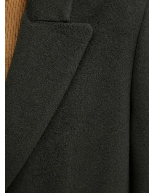 Liviana Conti Blue Double-Breasted Lapel Coat