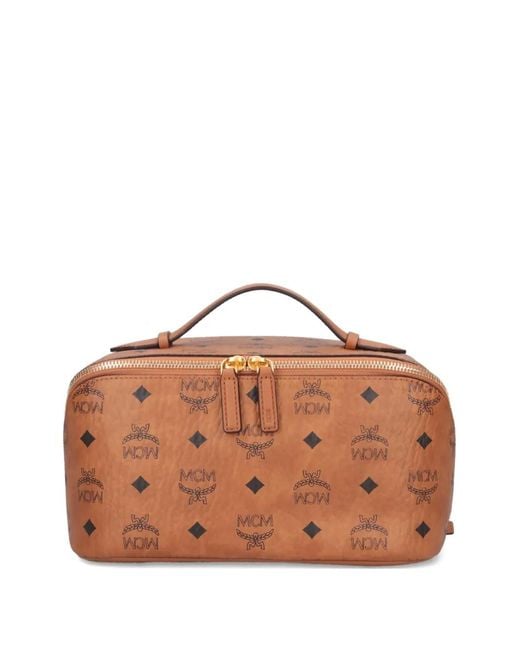 Borsa Tote Con Monogramma di MCM in Brown da Uomo