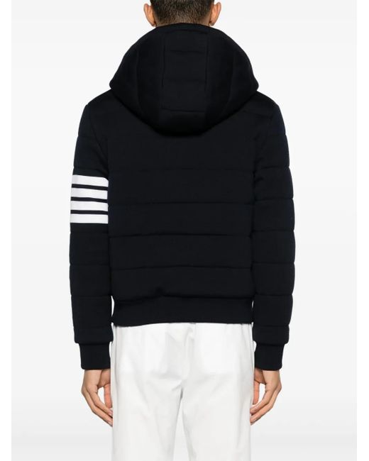 Thom Browne Blue Mini Quilted Wool Padded Jacket for men