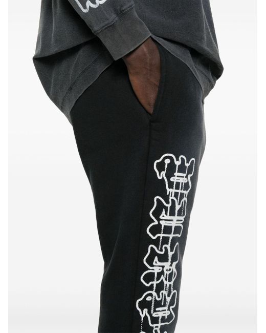 Purple Brand Logo Print Track Pants in Blue for Men Lyst UK