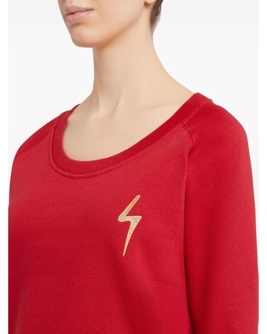 Giuseppe Zanotti Hanane Lightning Bolt-embroidered Sweatshirt