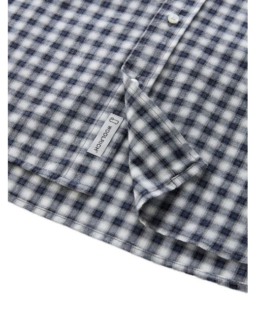 Woolrich Blue Check Pocket Shirt for men