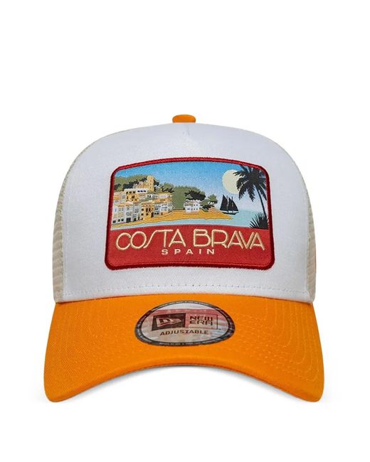 KTZ Orange Location Patch 9Forty Trucker Cap for men