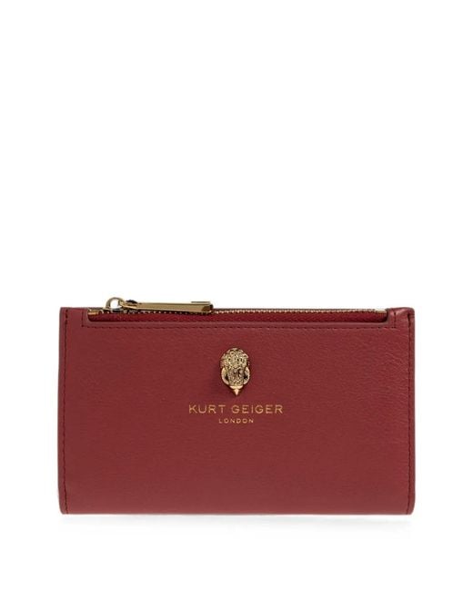 Kurt Geiger Red Sloane Bi-Fold Wallet