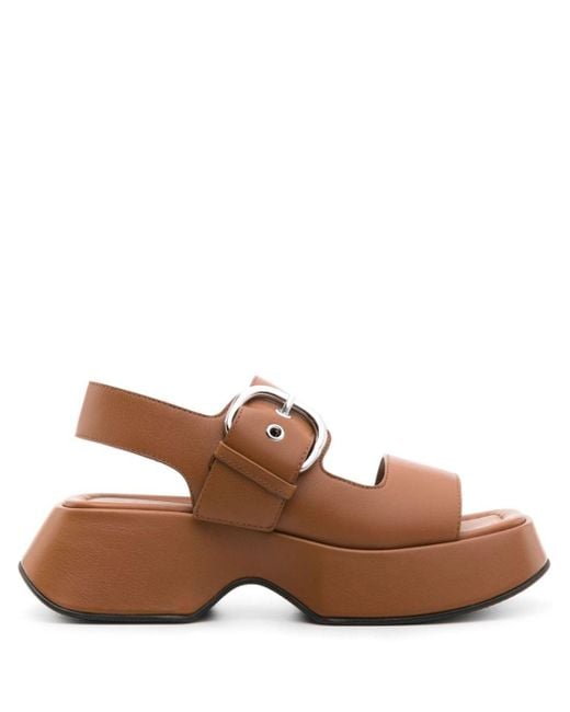 Sandales Mini Yoko en cuir Vic Matié en coloris Brown
