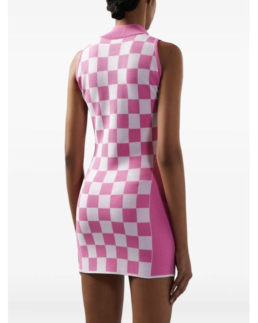Mini Vestido con estampado de logotipo Gcds de color Pink