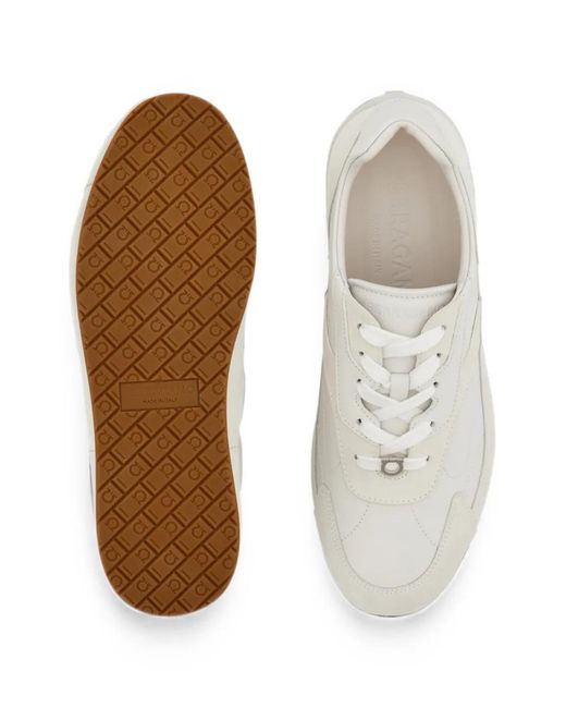 Ferragamo White Low Top Sneakers for men