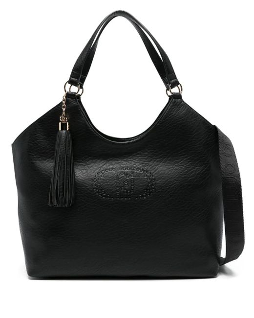 Liu Jo Grote Shopper Met Kwastje in het Black