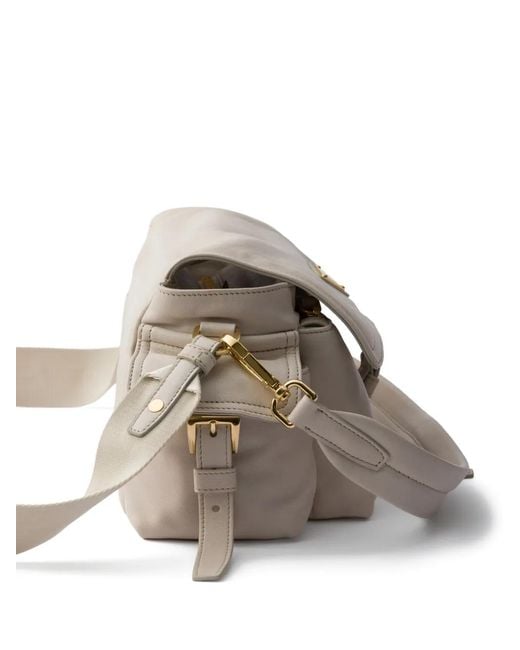 Prada Gray Medium Explore Nappa Shoulder Bag