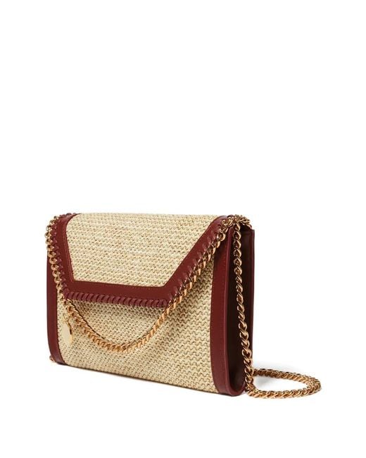Stella McCartney Natural Falabella Raffia Crossbody Bag