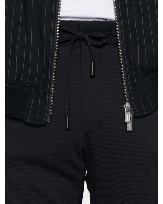 Karl Lagerfeld Black Pace Drawstring Trousers for men