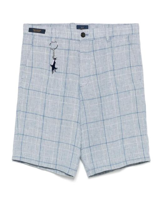 メンズ Paul & Shark リネン ショートパンツ Blue