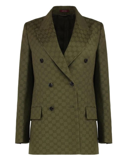 Gucci パデッドショルダージャケット Green