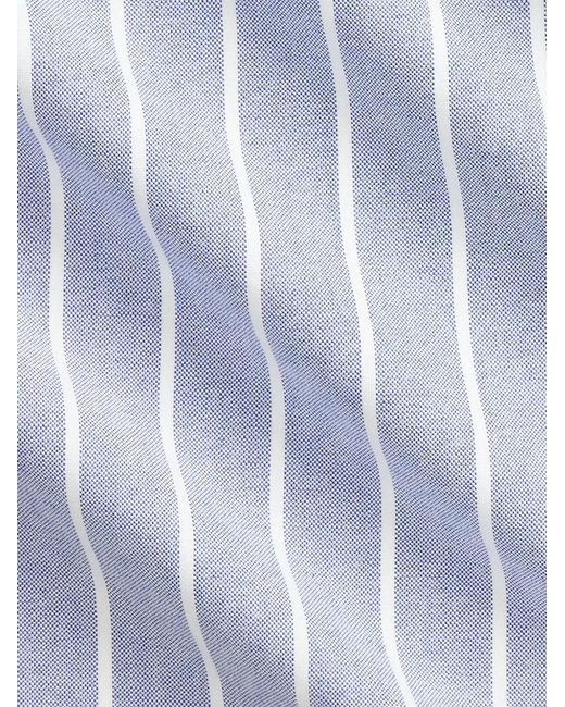Polo Ralph Lauren Blue Classic-Fit Striped Oxford Camp Shirt for men