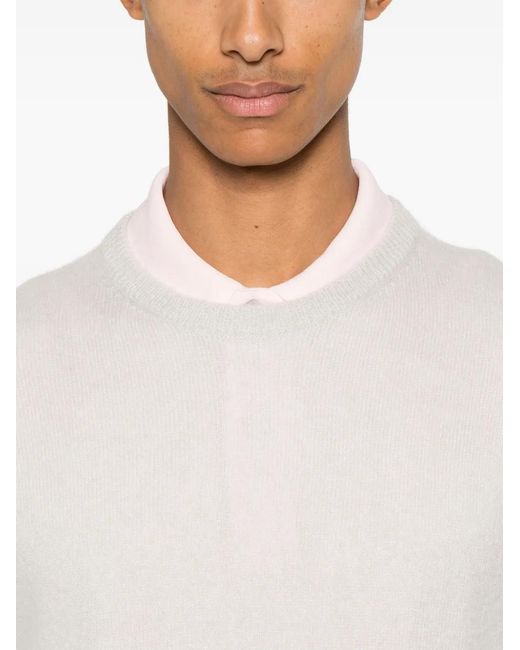 Tom Ford White Ribbed-Trim Sweater for men