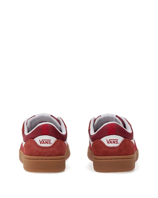 Vans Red Cruze 3.0 Lace-Up Panelled Sneakers