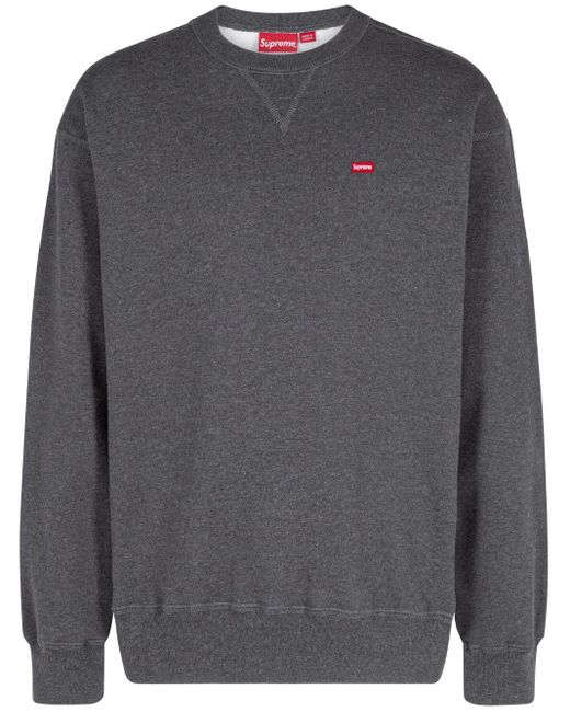 Supreme Gray Small Box Logo Sweatshirt