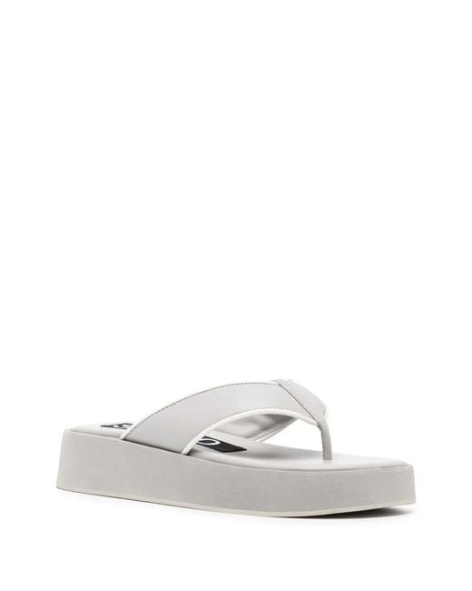 Senso White Paxton Platform Flip Flops