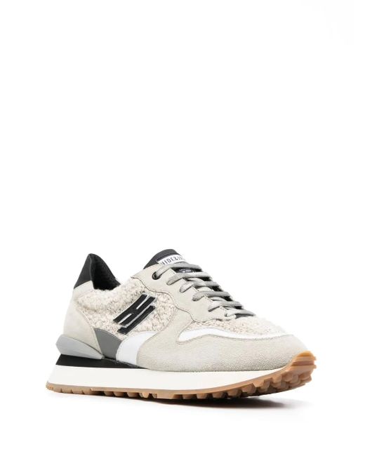 HIDE & JACK White Side Logo-Patch Low-Top Sneakers