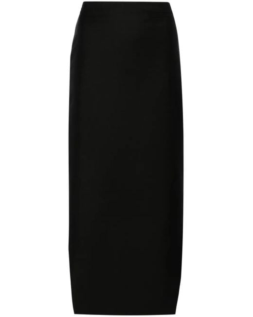Givenchy Black Asymmetric Pencil Skirt