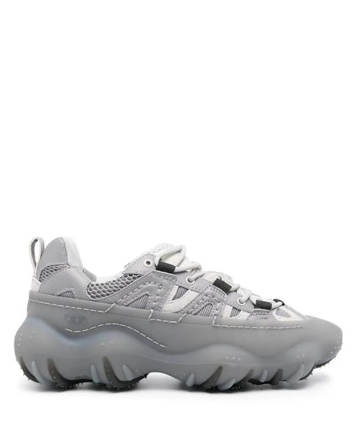 DIESEL Gray S-Prototype P1 Lace-Up Sneakers for men