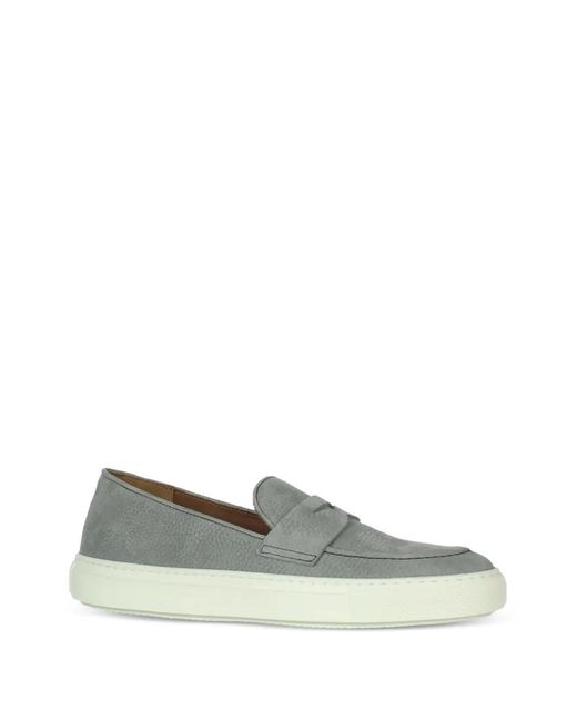 Fratelli Rossetti Green Penny Leather Loafers for men