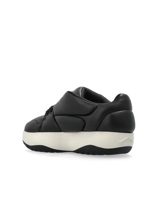 DSquared² Black Quilted Leather Sneakers