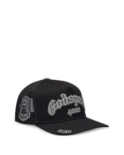 Godspeed Black Logo-Embroidered Trucker Cap for men