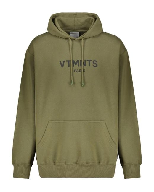 Sudadera con capucha y logo Vetements de hombre de color Green