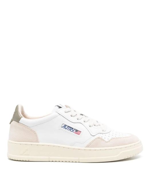 Autry Medalist Leren Sneakers in het White voor heren