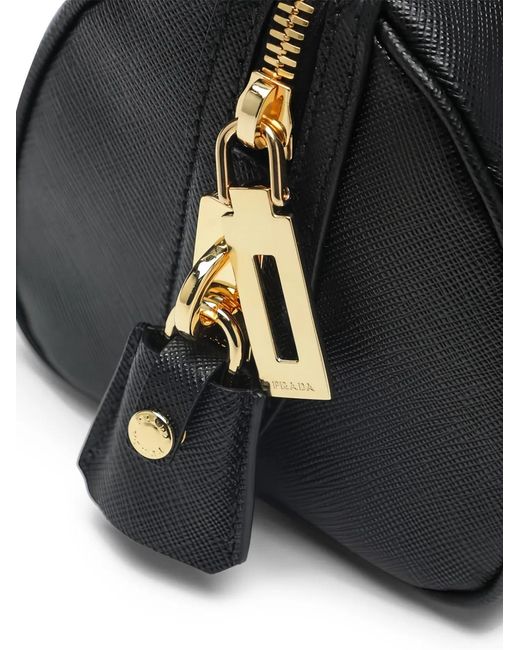 Prada Black Bauletto Top-Handle Tote Bag