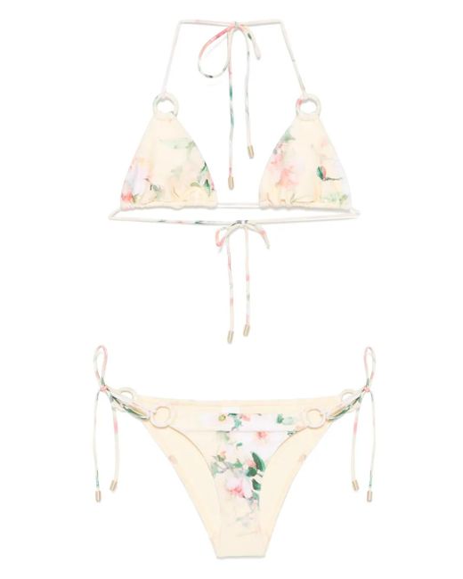 Zimmermann White Everley Bikini